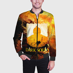 Бомбер мужской DARKSOULS SKULL&MAGIC, цвет: 3D-черный — фото 2