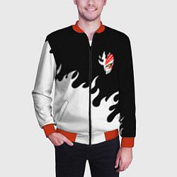 Бомбер мужской BLEACH FIRE БЛИЧ ОГОНЬ, цвет: 3D-красный — фото 2