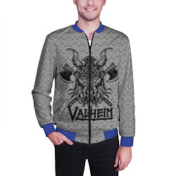 Бомбер мужской Valheim Viking dark, цвет: 3D-синий — фото 2