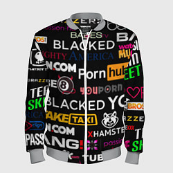 Бомбер мужской ПОРНОСТУДИИ PORN STUDIO, цвет: 3D-меланж