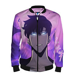 Бомбер мужской Поднятие уровня в одиночку, цвет: 3D-черный