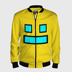 Бомбер мужской Geometry Dash: Smile, цвет: 3D-черный
