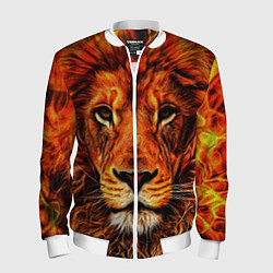 Бомбер мужской LION, цвет: 3D-белый