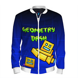 Бомбер мужской Geometry Dash, цвет: 3D-белый