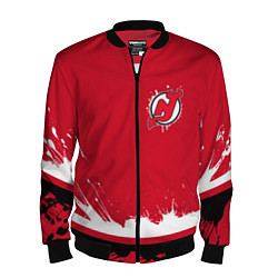 Бомбер мужской New Jersey Devils Ink, цвет: 3D-черный