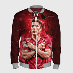 Бомбер мужской Левандовски Lewandowski 9, цвет: 3D-меланж