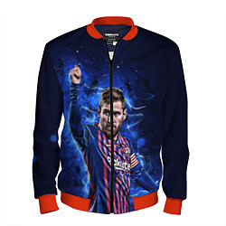 Бомбер мужской Lionel Messi Barcelona 10, цвет: 3D-красный