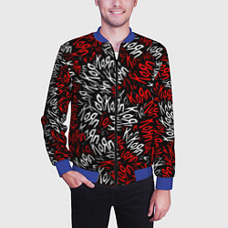 Бомбер мужской KoЯn KoЯn KoЯn, цвет: 3D-синий — фото 2