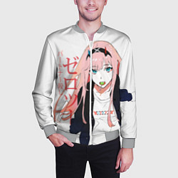 Бомбер мужской Zero Two, Darling in the Franx, цвет: 3D-меланж — фото 2
