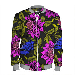 Бомбер мужской Цветочный Паттерн, цвет: 3D-меланж