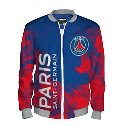 Бомбер мужской ФК ПСЖ PARIS SAINT GERMAIN, цвет: 3D-меланж