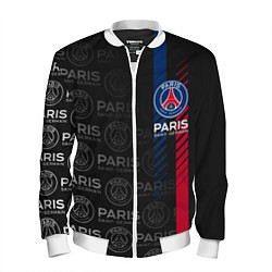 Бомбер мужской ФК ПСЖ PARIS SAINT GERMAIN, цвет: 3D-белый