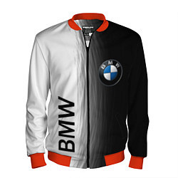 Бомбер мужской Black and White BMW, цвет: 3D-красный