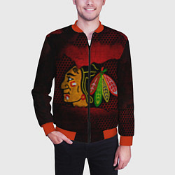 Бомбер мужской CHICAGO NHL, цвет: 3D-красный — фото 2