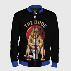 Бомбер мужской THE DUDE Big Lebowski, цвет: 3D-синий