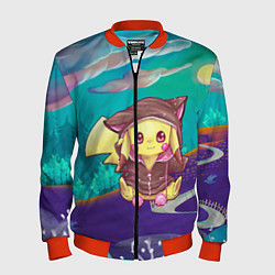 Бомбер мужской Покемон в костюме, цвет: 3D-красный