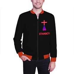 Бомбер мужской STARBOY - The Weeknd, цвет: 3D-красный — фото 2