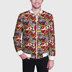 Бомбер мужской Страны Мира, цвет: 3D-белый — фото 2