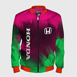 Бомбер мужской NEON HONDA НЕОН ХОНДА, цвет: 3D-красный