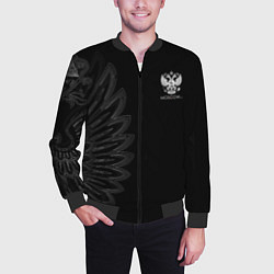Бомбер мужской Russia Black Side New 202223, цвет: 3D-черный — фото 2