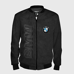 Бомбер мужской BMW LOGO AND INSCRIPTION, цвет: 3D-черный