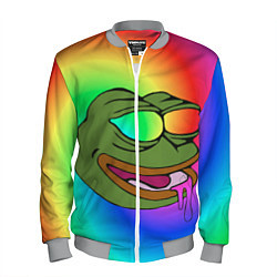 Бомбер мужской Pepe rainbow, цвет: 3D-меланж