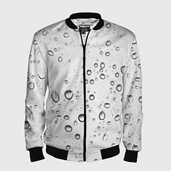 Бомбер мужской Утренний дождь, цвет: 3D-черный