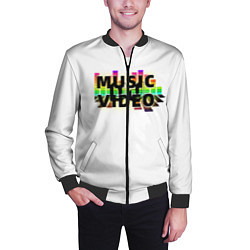 Бомбер мужской Merch - DJ MUSICVIDEO, цвет: 3D-черный — фото 2