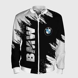 Бомбер мужской BMW GRUNGE БМВ ГРАНЖ, цвет: 3D-белый