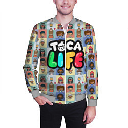 Бомбер мужской Toca Life, цвет: 3D-меланж — фото 2