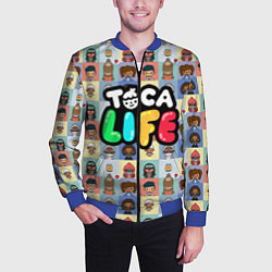 Бомбер мужской Toca Life, цвет: 3D-синий — фото 2