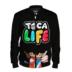Бомбер мужской Toca Life: Friends, цвет: 3D-черный