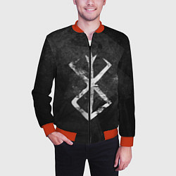 Бомбер мужской BERSERK LOGO GRUNGE, цвет: 3D-красный — фото 2