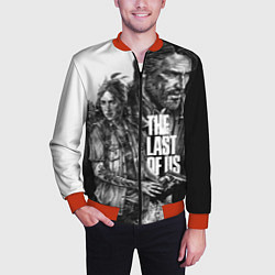 Бомбер мужской THE LAST OF US ЧЁРНО БЕЛЫЙ, цвет: 3D-красный — фото 2