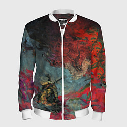 Бомбер мужской Sekiro Самурай против дракона, цвет: 3D-белый