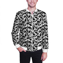 Бомбер мужской Щенки Французского Бульдога, цвет: 3D-белый — фото 2