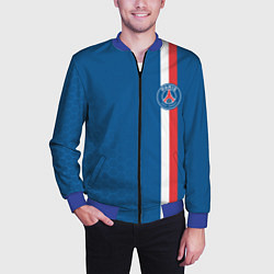 Бомбер мужской PSG SPORT STRIPES UNIFORM, цвет: 3D-синий — фото 2