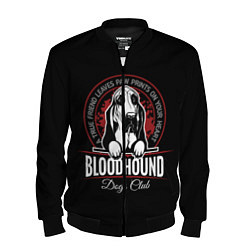 Бомбер мужской Бладхаунд Bloodhound, цвет: 3D-черный