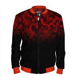 Бомбер мужской BLACK RED CAMO RED MILLITARY, цвет: 3D-красный