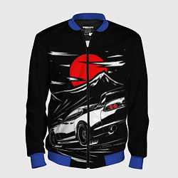 Бомбер мужской Toyota Supra: Red Moon, цвет: 3D-синий