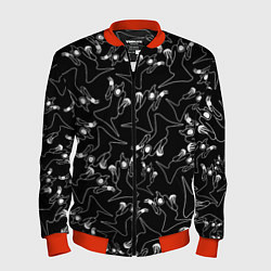 Бомбер мужской KIZARU HAUNTED FAMILY ПАТТЕРН, цвет: 3D-красный