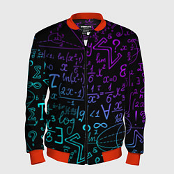 Бомбер мужской НЕОНОВЫЕ ФОРМУЛЫ NEON FORMULAS, цвет: 3D-красный
