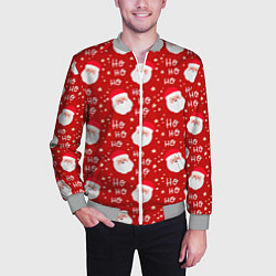 Бомбер мужской САНТА КЛАУС НОВЫЙ ГОД, цвет: 3D-меланж — фото 2