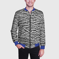 Бомбер мужской ЯЖЕБАТЬ, цвет: 3D-синий — фото 2