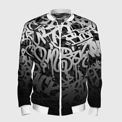Бомбер мужской GRAFFITI WHITE TAGS ГРАФФИТИ, цвет: 3D-белый