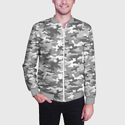 Бомбер мужской Серый Военный Камуфляж, цвет: 3D-меланж — фото 2