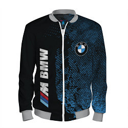 Мужской бомбер BMW M Series Синий Гранж