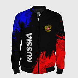 Бомбер мужской Russia Патриот, цвет: 3D-черный