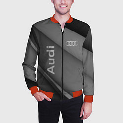 Бомбер мужской Ауди audi, цвет: 3D-красный — фото 2