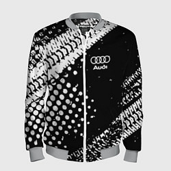 Бомбер мужской Ауди audi шины, цвет: 3D-меланж